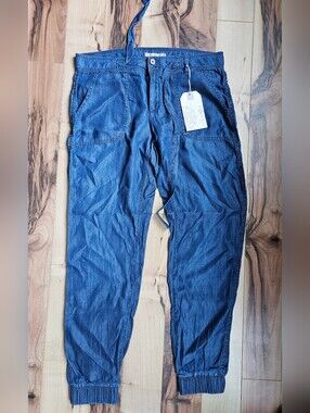Blossom Navy Denim Joggers